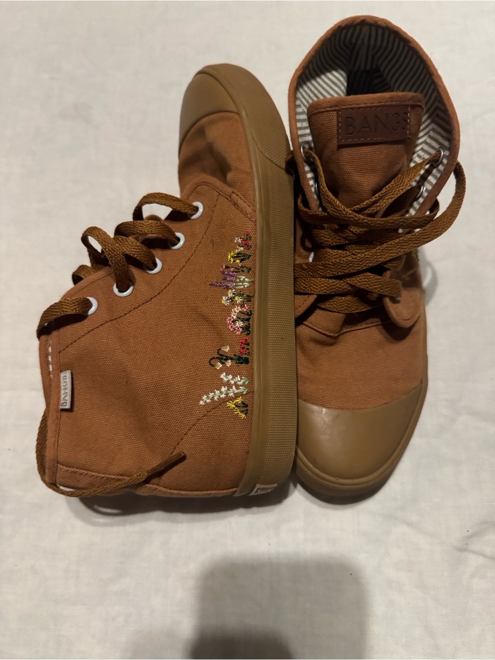 Bangs Boone High Tops in Sahara Sand Floral 100% Vegan